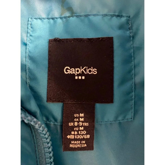 GAD KIDS ELECTRIC BLUE PUFF VEST SIZE MEDIUM NO FLAWS NO DEFECTS GREAT CONDITION - Picture 6 of 7